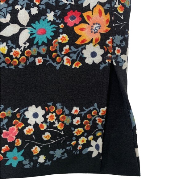 LOFT floral drawstring waist summer skirt size small - Picture 5 of 6